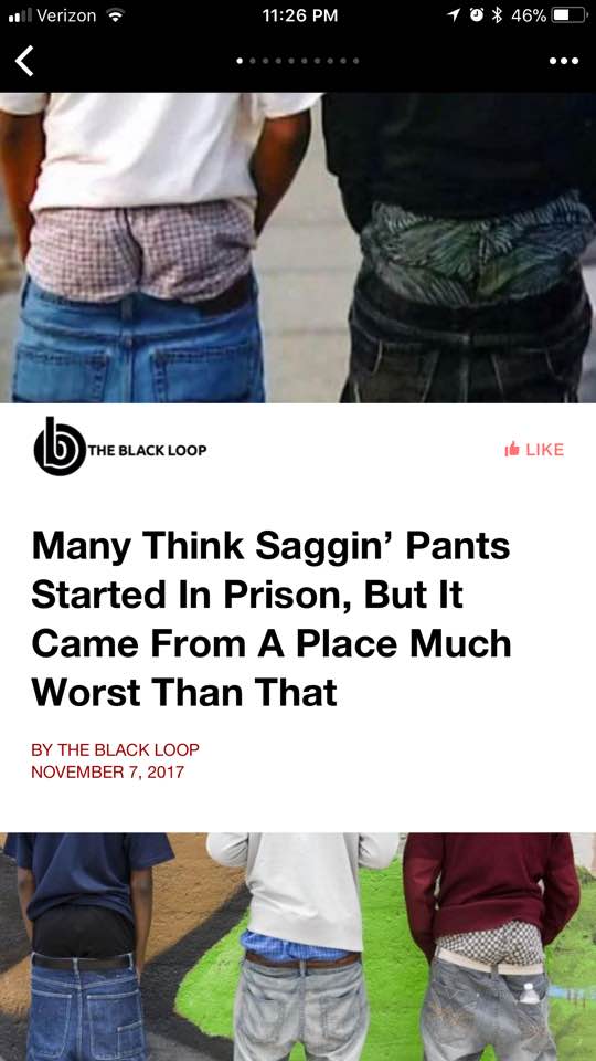 saggin pants